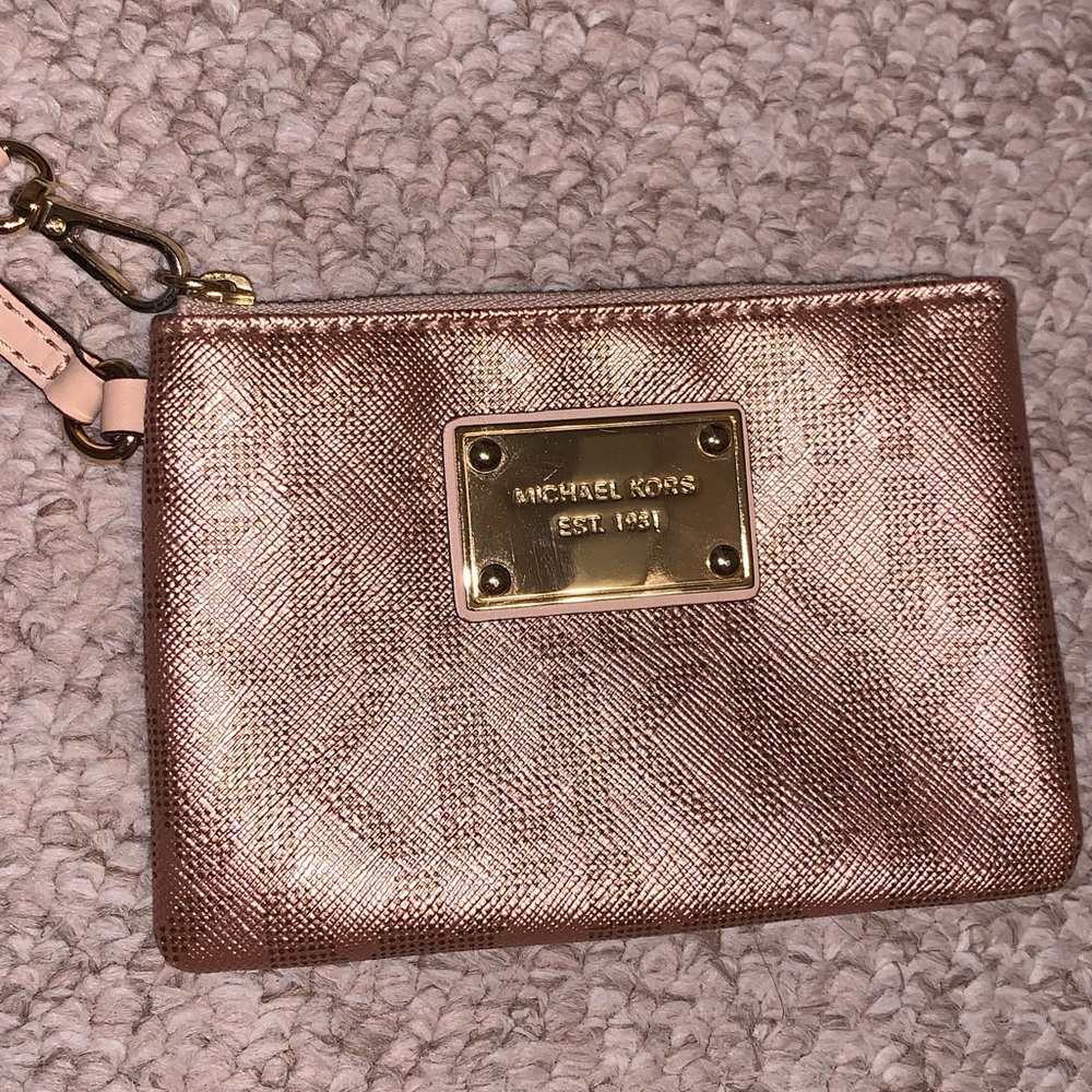Michael Kors Rose Gold Wristlet